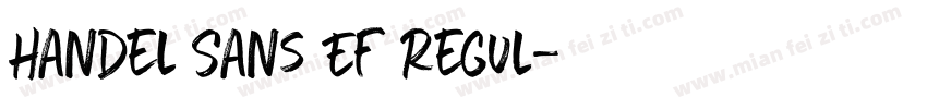 Handel Sans EF Regul字体转换